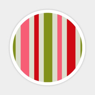 Christmas | Mix Madness | Horizontal | Banded | Striped | Chartreuse | Lint | Scarlet | Scarlet | Fall | 2020 | Designer | Alternating | Color | Trend | Simply Lanier Magnet